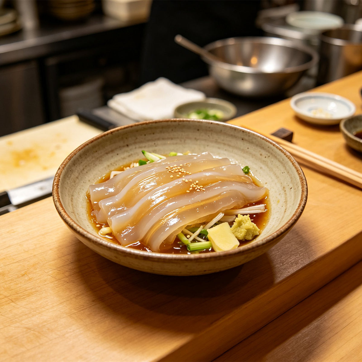 Fresh Chilled Jellyfish Salad Slices