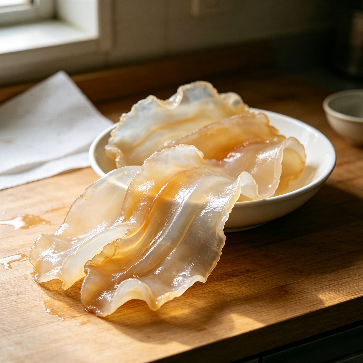 Fresh Chilled Jellyfish Salad Slices