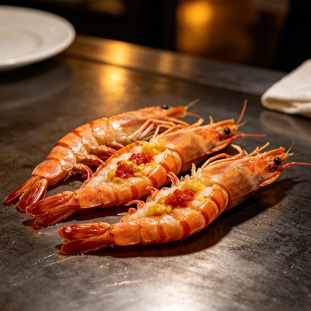 Fresh Mantis Shrimp With Roe